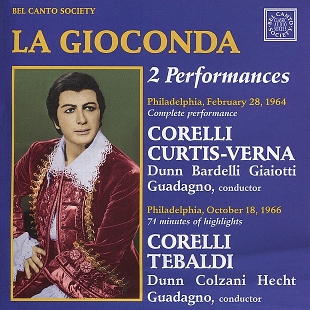 Обложка альбома «Ponchielli: La Gioconda» — Chorus of the Philadelphia Lyric Opera, Orchestra of the Philadelphia Lyric Opera, Anton Guadagno, Franco Corelli, Mary Curtis-Verna, Mignon Dunn, Gladys Kriese, Cesare Bardelli & Bonaldo Giaiotti