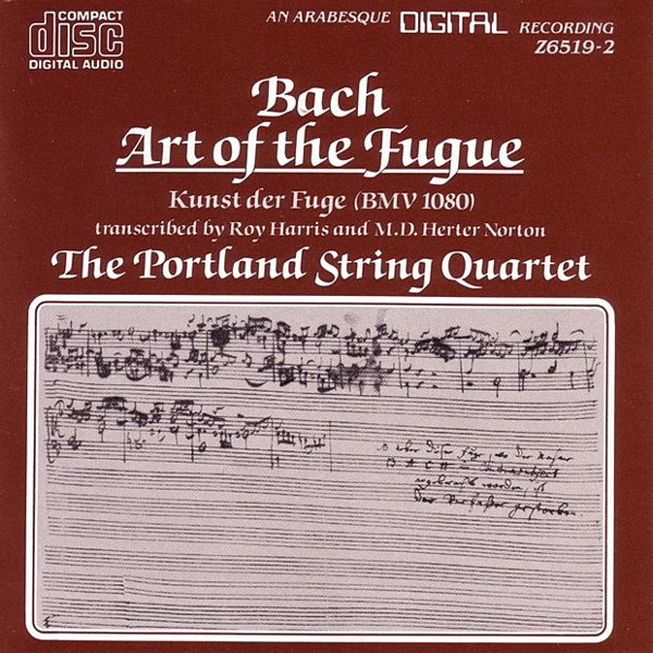 Обложка альбома «Bach: Art of the Fugue (BMV 1080)» — The Portland String Quartet