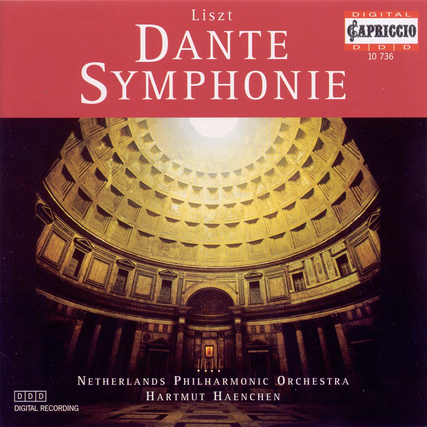 Liszt: Dante Symphony - A la Chapelle Sixtine by Hartmut Haenchen, Netherlands Philharmonic Orchestra & Netherlands Philharmonic Chorus album cover