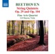 Beethoven String Quintets Op 29 104 Fugue Op 137