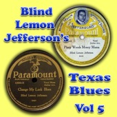 Blind Lemon Jefferson's Texas Blues Vol 5 artwork