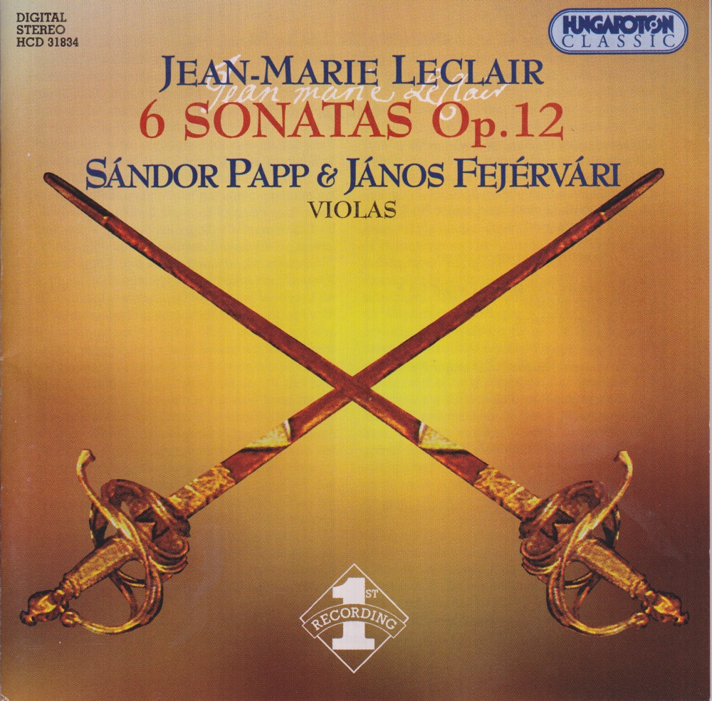Обложка альбома «Six Sonatas Op. 12» — Sandor Papp & Janos Fejervari