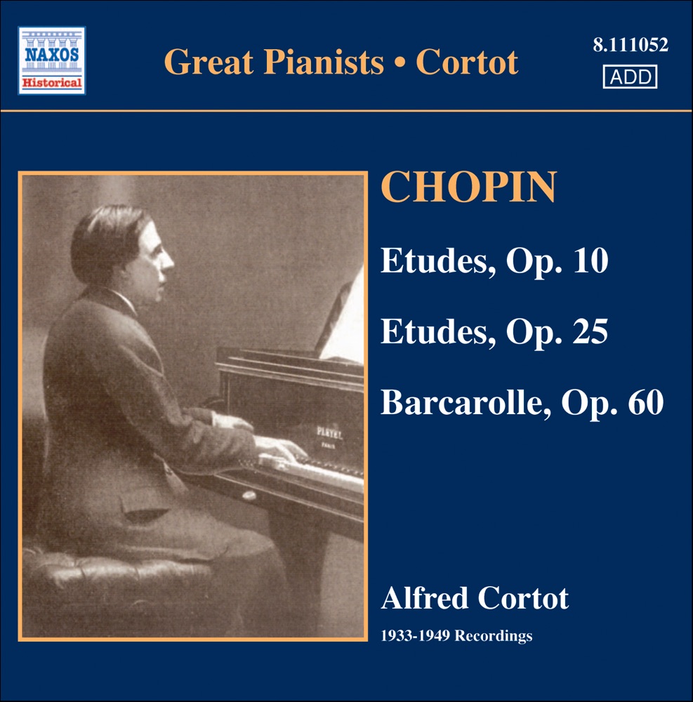 Обложка альбома «Chopin: Etudes, Op. 10 & Op. 25, Barcarolle, Op. 60 (1933-1949)» — Alfred Cortot