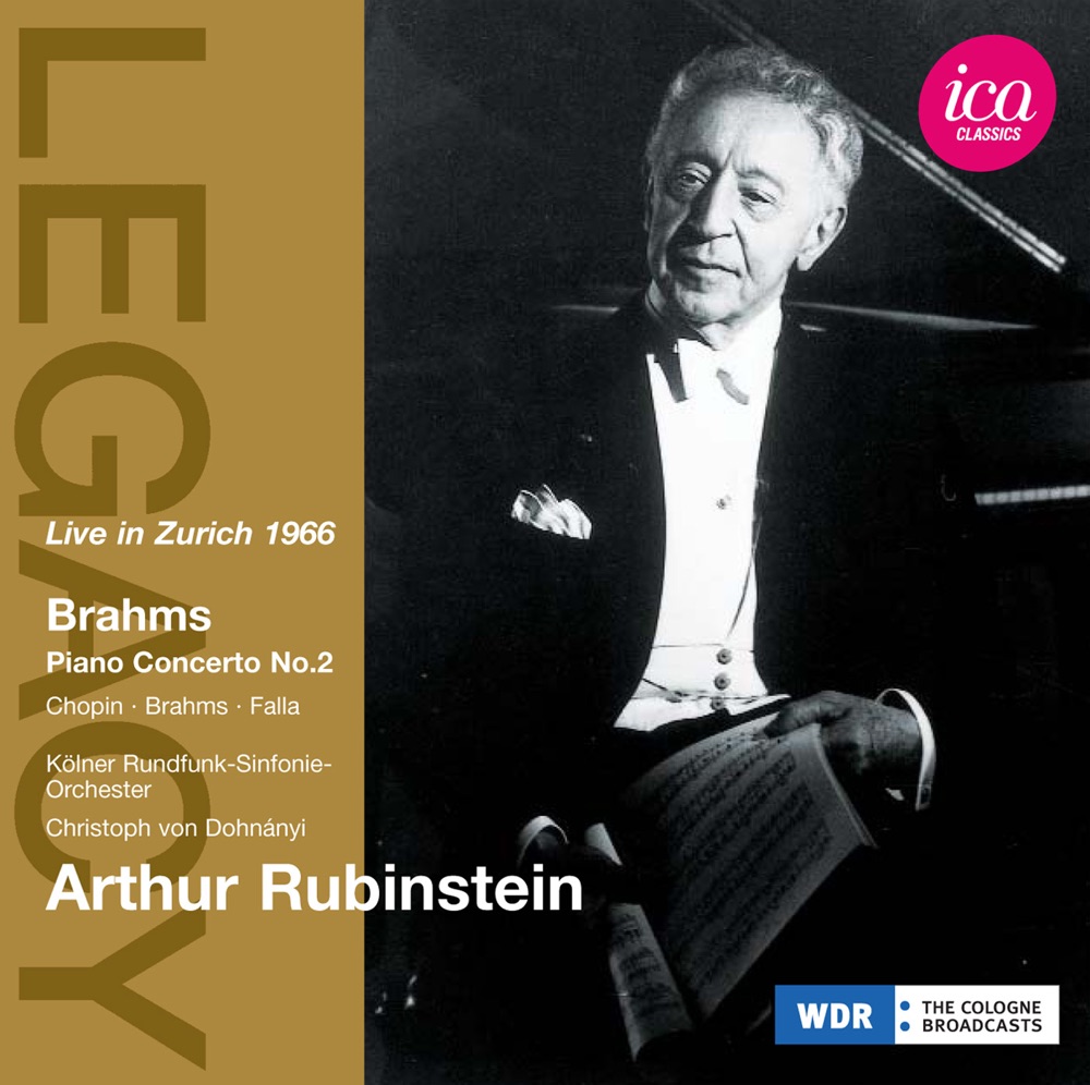 Обложка альбома «Rubinstein: Live in Zurich 1966» — Cologne Radio Symphony Orchestra, Christoph von Dohnányi & Arthur Rubinstein