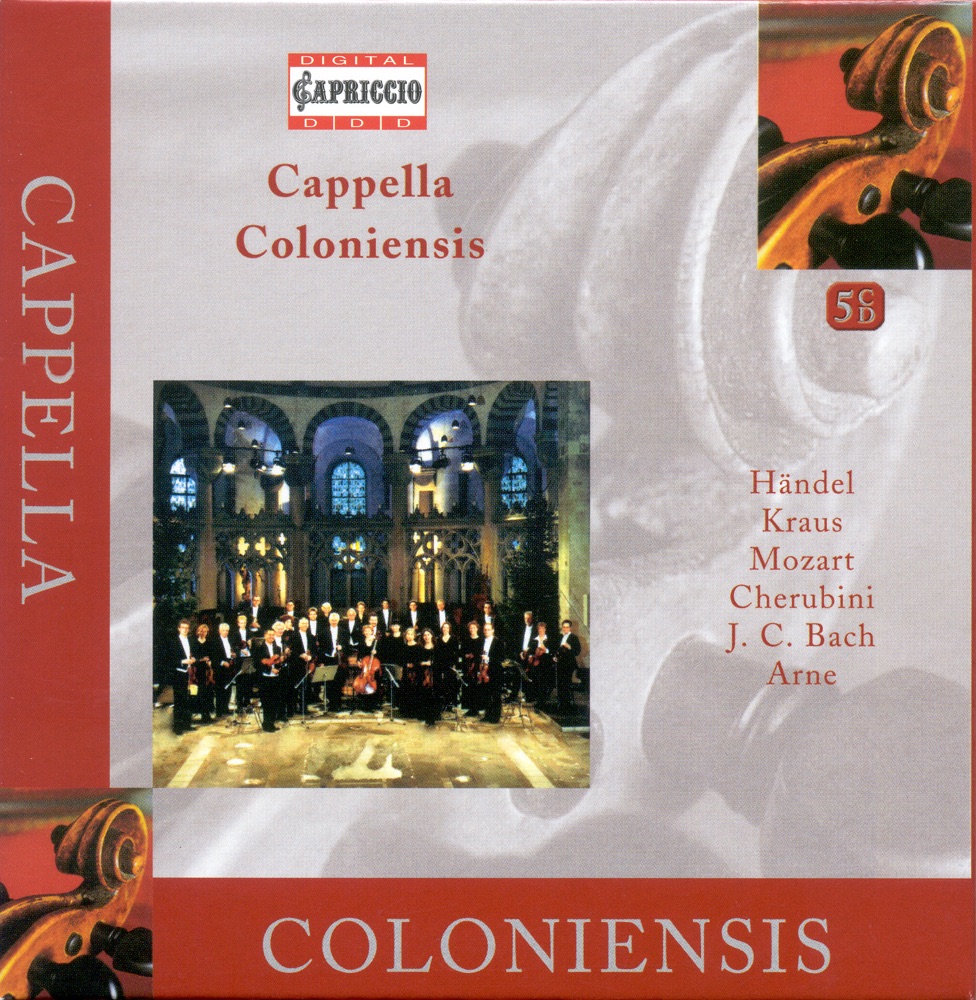 Обложка альбома «Cappella Coloniensis (1954-2004)» — Hans-Martin Linde, Cappella Coloniensis, Dame Emma Kirkby, Peter Seymour, Ann Murray, Malcolm Frager, Georg Fischer, Konrad Hunteler, Ulf Bjorlin, Hiro Kurosaki, Marilyn Schmiege, Gabriele Ferro, Cologne Chamber Choir, Martyn Hill & Paolo Barbacini