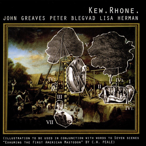 Обложка альбома «Kew. Rhone.» — John Greaves, Peter Blegvad & Lisa Herman