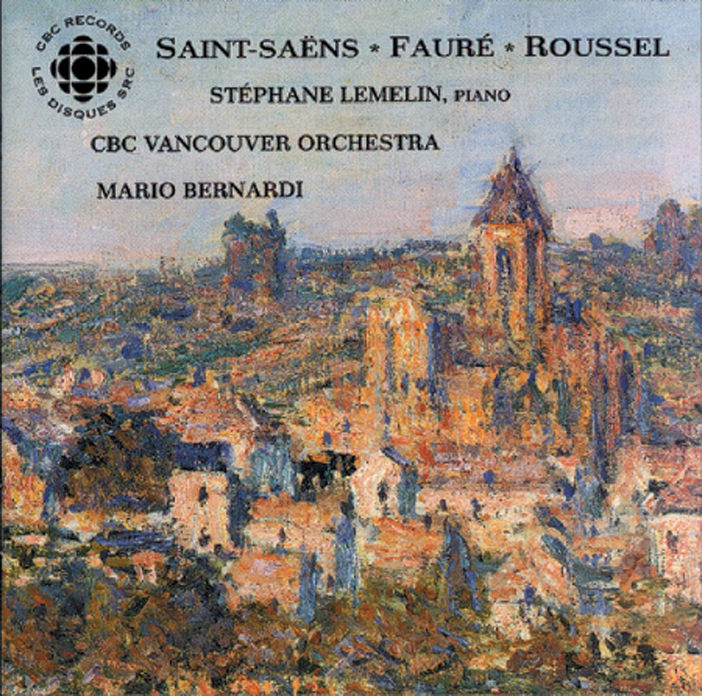Обложка альбома «Saint-Saens - Roussel: Piano Concertos» — Mario Bernardi, CBC Vancouver Orchestra & Stéphane Lemelin