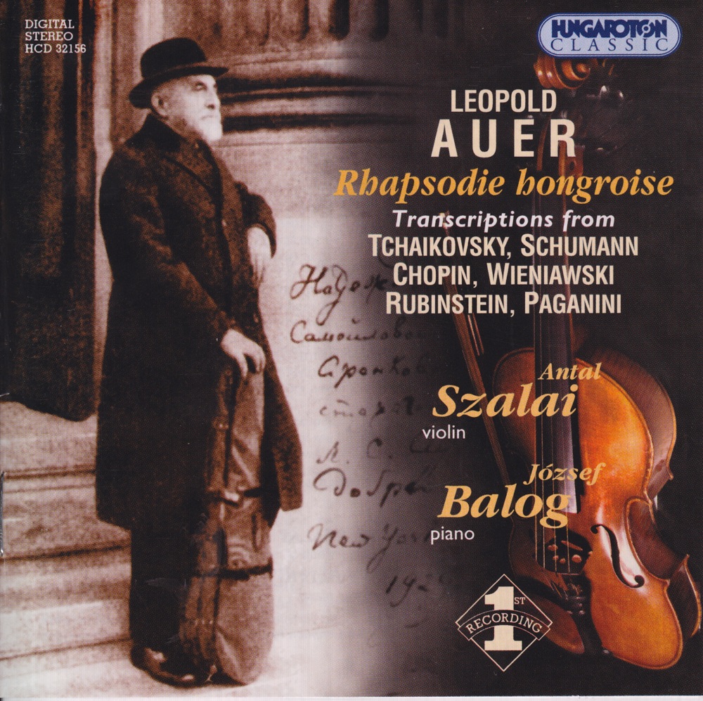 Обложка альбома «Transcriptions, Rhapsodie Hongroise» — Antal Szalai & József Balog