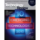Audible Technology Review, May 2010 - Technology Review Cover Art