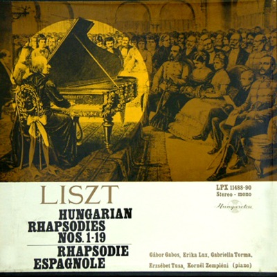 Magyar rapszódiák zongorára (XIV-XIX.); Spanyol rapszódia