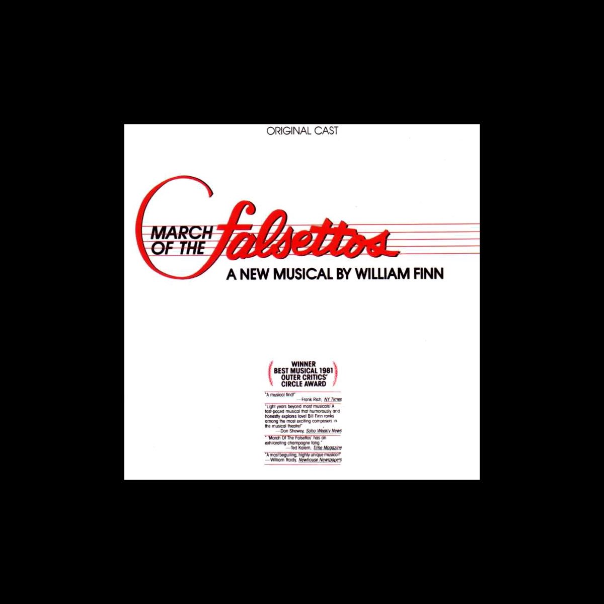 ‎The March of the Falsettos (Original Cast Recording) by William Finn