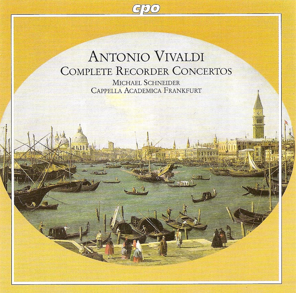 Обложка альбома «Vivaldi, A.: Recorder Concertos (Complete)» — Michael Schneider & Frankfurt Capella Academica