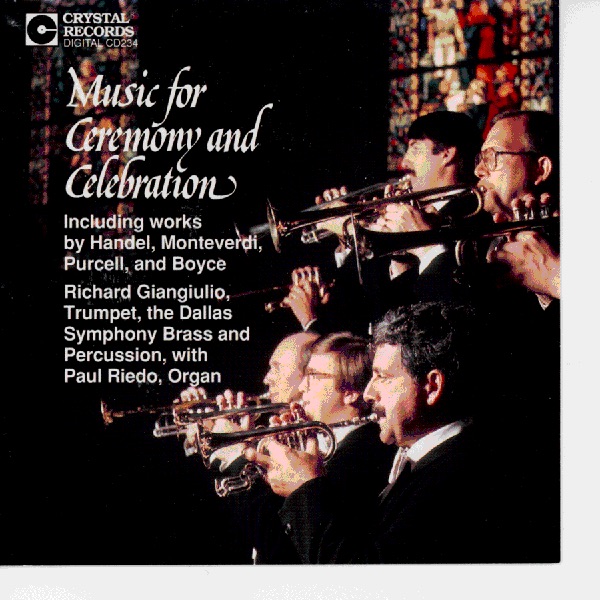 Music for Ceremony and Celebration by Richard Giangiulio & The Dallas Symphony Brass and Percussion album cover