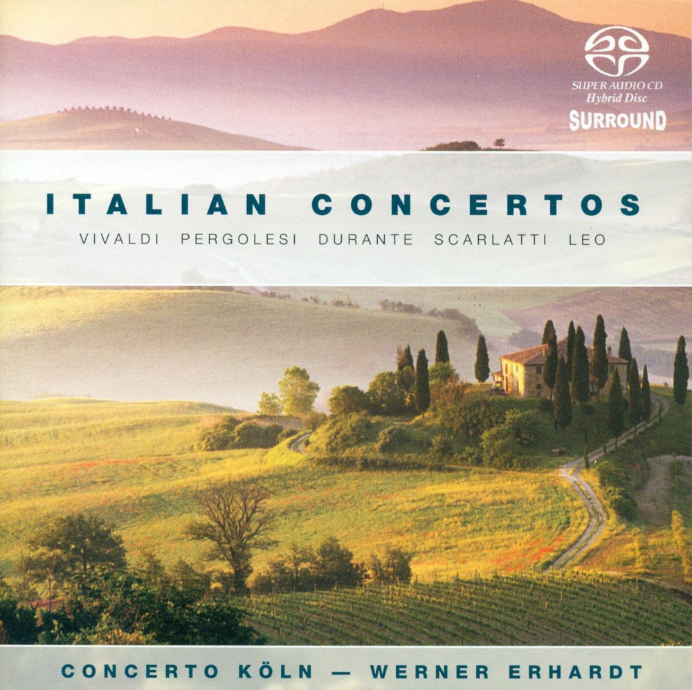 Обложка альбома «Orchestral Music (Italian Concertos) - Vivaldi, A. - Durante, F. - Pergolesi, G.B. - Scarlatti, D. - Leo, L.» — Concerto Köln, Werner Erhardt, Eberhard Zummach, Gerald Hambitzer, Andrea Keller & Werner Matzke