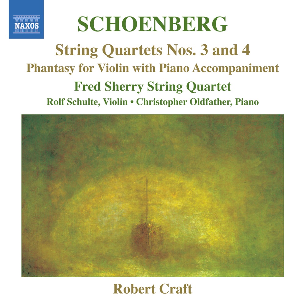Обложка альбома «Schoenberg: String Quartets Nos. 3 and 4 - Phantasy» — Fred Sherry String Quartet, Christopher Oldfather & Rolf Schulte