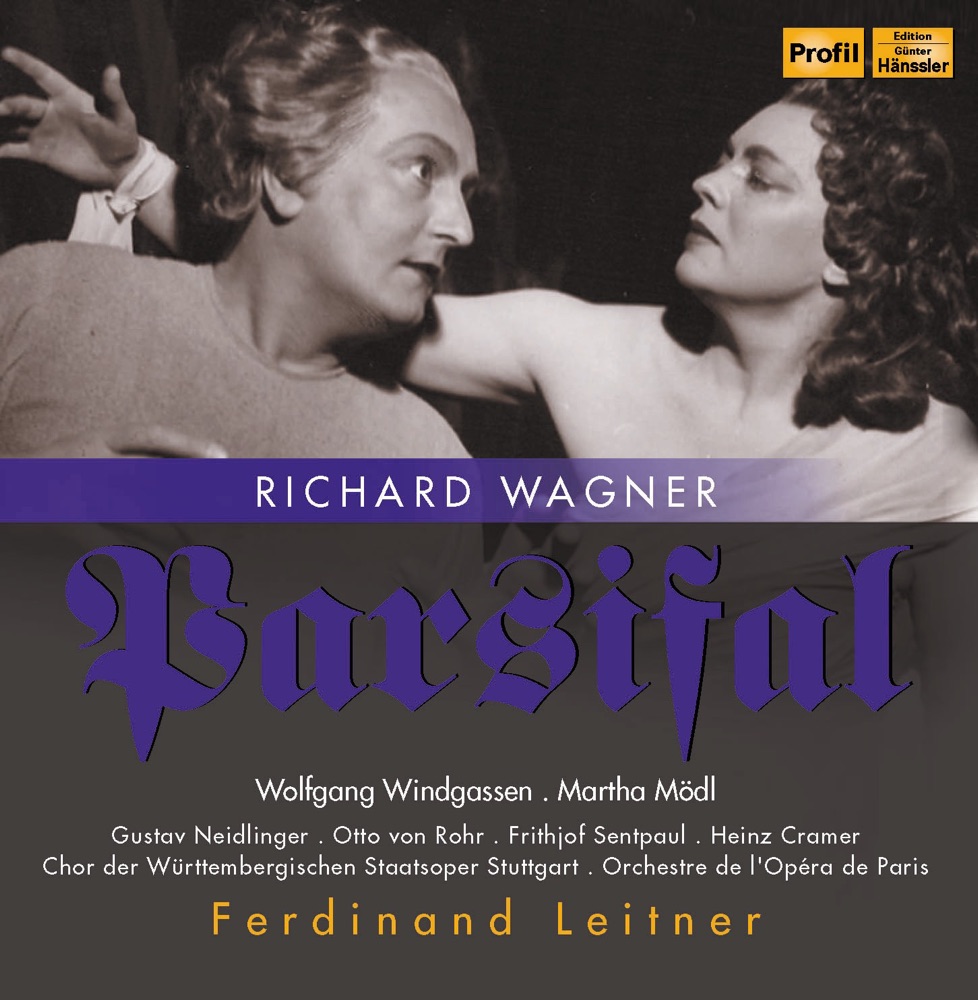 Обложка альбома «Wagner, R.: Parsifal [Opera]» — Wolfgang Windgassen, Martha Mödl, Stuttgart State Opera Chorus, Ferdinand Leitner, Paris Opera Orchestra, Gustav Neidlinger, Siegfried Fischer-Sandt, Otto von Rohr, Friederike Sailer, Frithjof Sentpaul, Heinz Cramer, Tony Schabo, Gerhard Schott, Hetty Plümacher, Paula Bauer, Karl Rieser, Olga Moll, Lore Wissmann & Franziska Wachmann