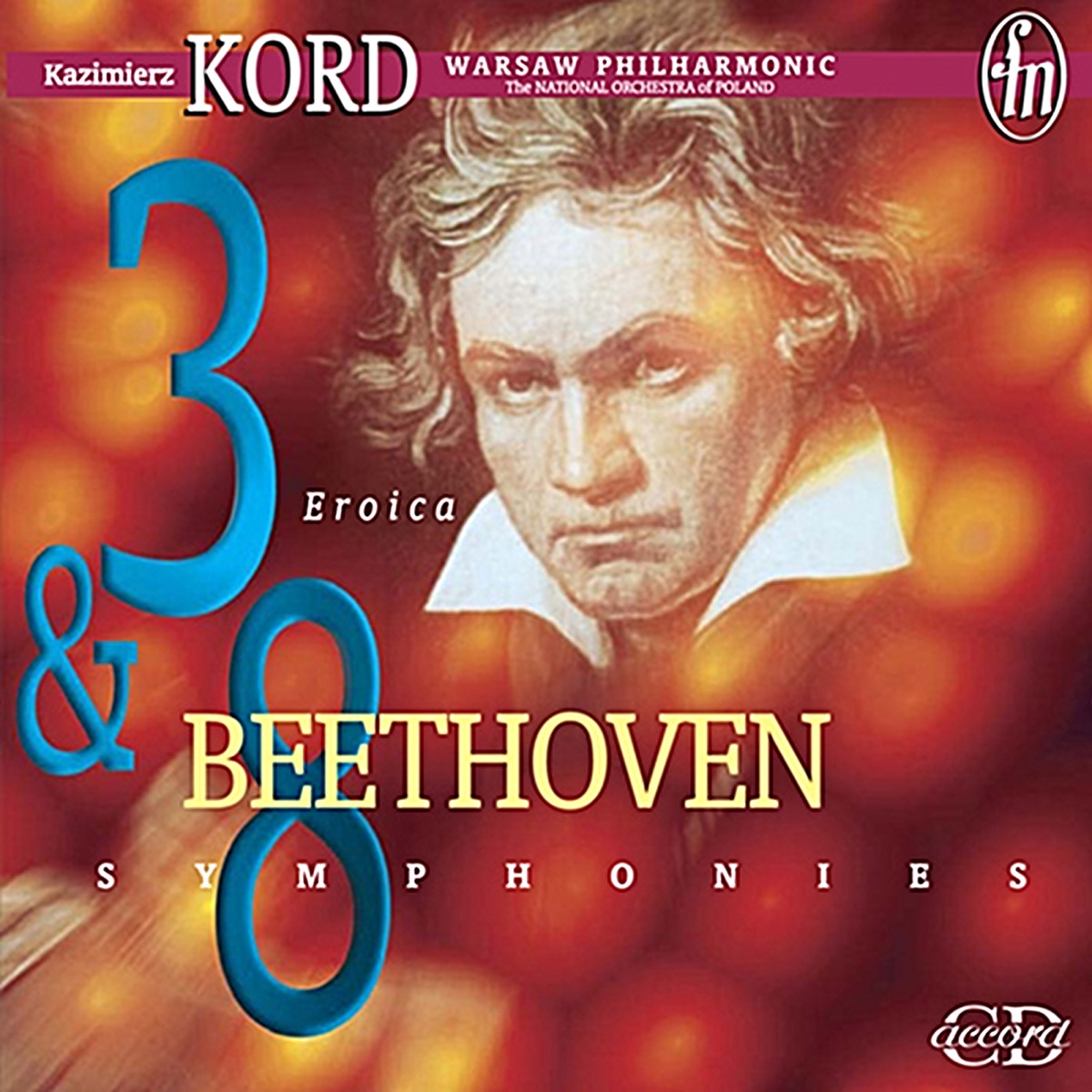 Beethoven: Symphonies 3 & 8 cover art