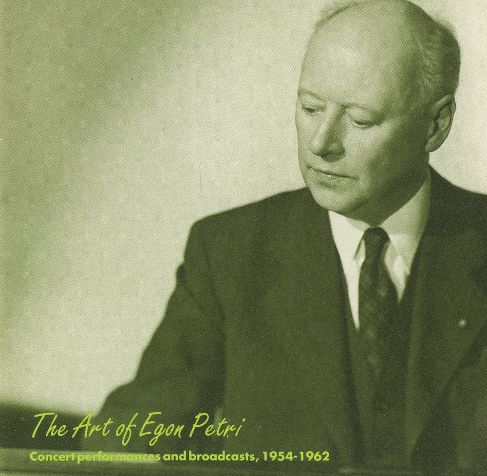 Обложка альбома «The Art of Egon Petri (1922-1960)» — Egon Petri & Carlo Bussotti