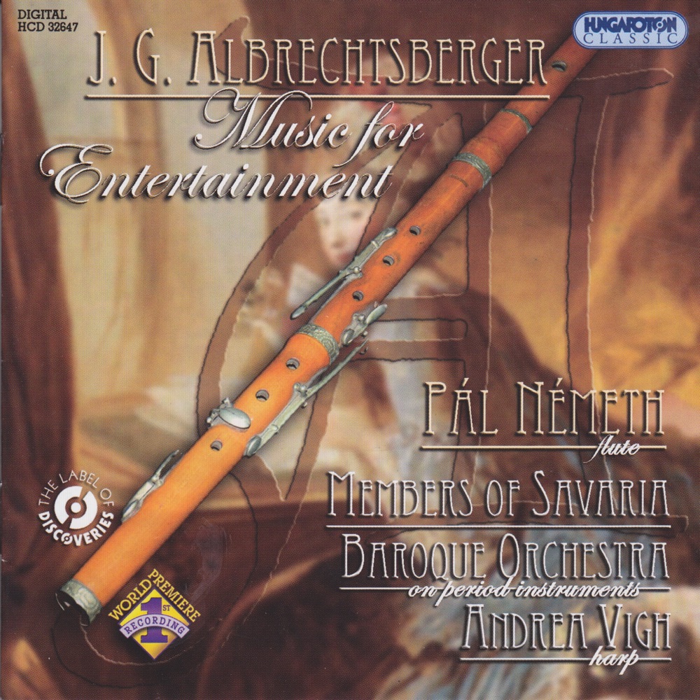 Обложка альбома «Music for Entertainment» — Pál Németh & Savaria Baroque Orchestra