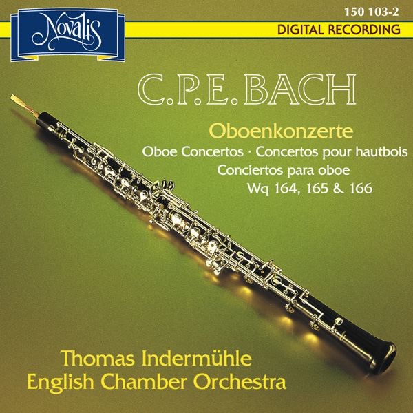 Обложка альбома «C.P.E. Bach: Oboe Concertos, Wq. 164, 166» — English Chamber Orchestra & Thomas Indermühle