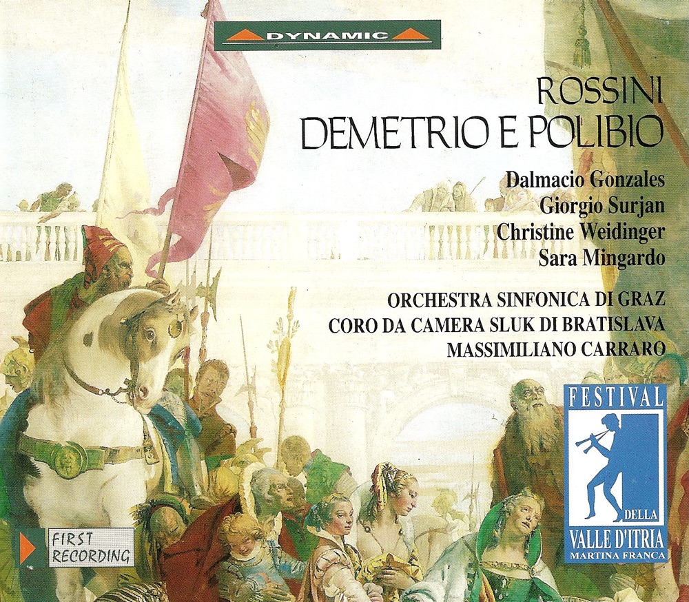 Обложка альбома «Rossini: Demetrio e Polibio» — Sara Mingardo, Bratislava Chamber Choir, Massimiliano Carraro & Graz Symphony Orchestra