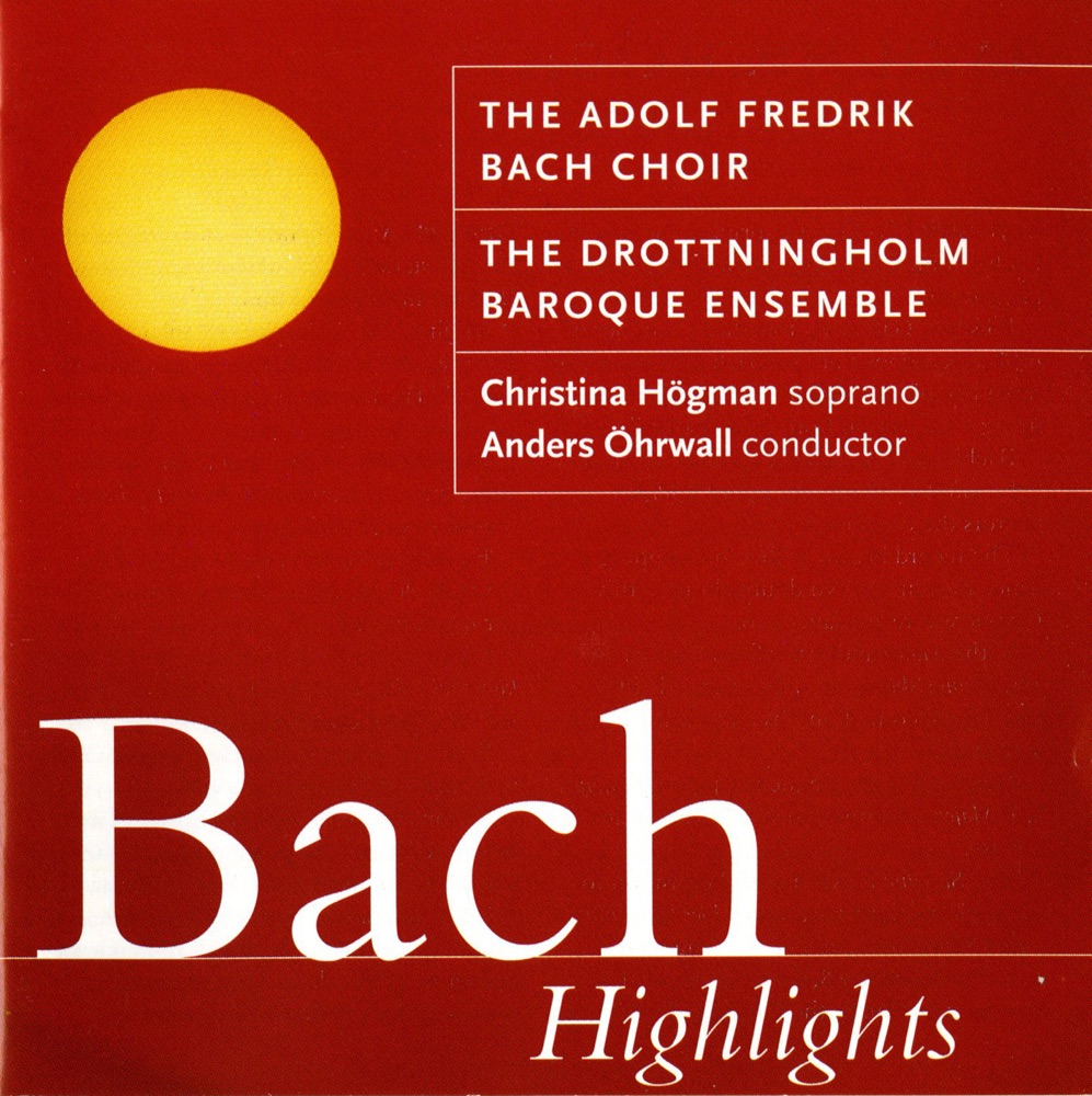 Обложка альбома «J.S. Bach - Higlights - Adolf Fredik Bach Choir» — Adolf Fredrik Bach Choir