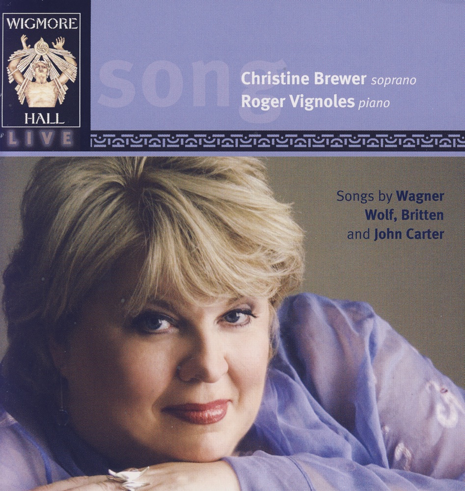 Обложка альбома «Songs By Wagner, Wolf, Britten, and John Carter» — Christine Brewer & Roger Vignoles