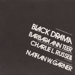 Black Drama With Barbara Ann Teer and Charlie L. Russell - Various Artists Cover Art