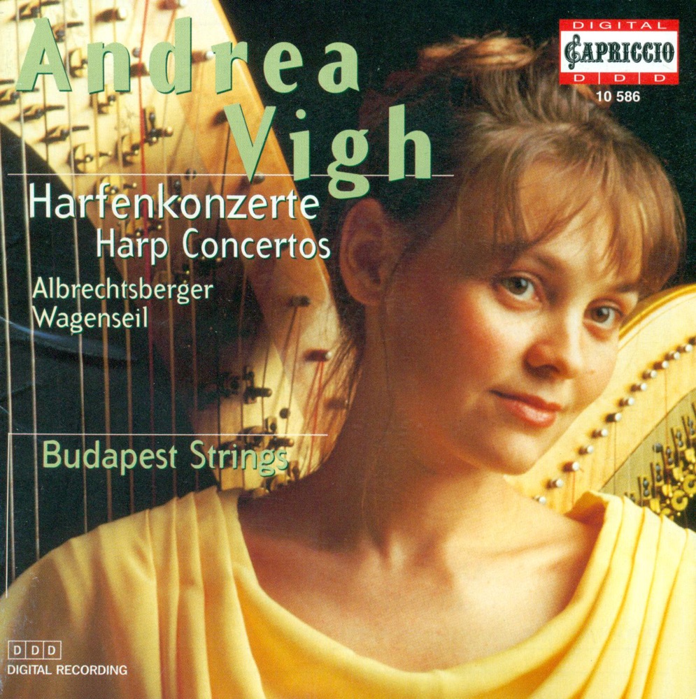 Обложка альбома «Albrechtsberger: Harp Concerto in C Major & Partita in F Major - Wagenseil: Harp Concerto in G Major» — Karoly Botvay, Andrea Vigh & Budapest Strings