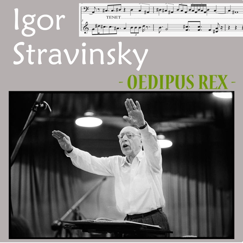 Обложка альбома «Stravinsky: Oedipus Rex» — Orchestra Sinfonica Di Roma Della RAI, Herbert von Karajan, Nicolai Gedda, Magda László, Mario Petri, Nestore Catalani, Aldo Bertocci, Arnoldo Foà & Coro di Roma della RAI