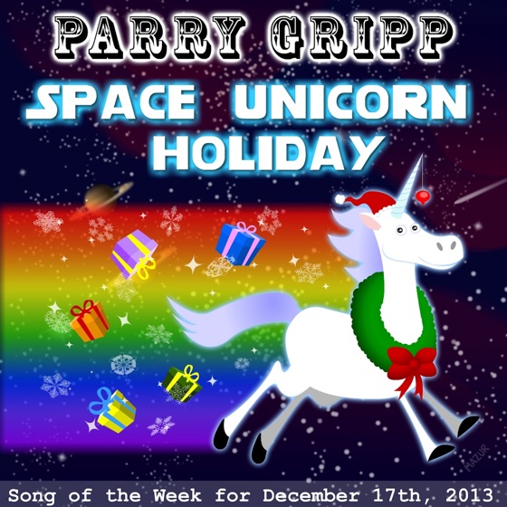 Cover artwork for Space Unicorn Holiday