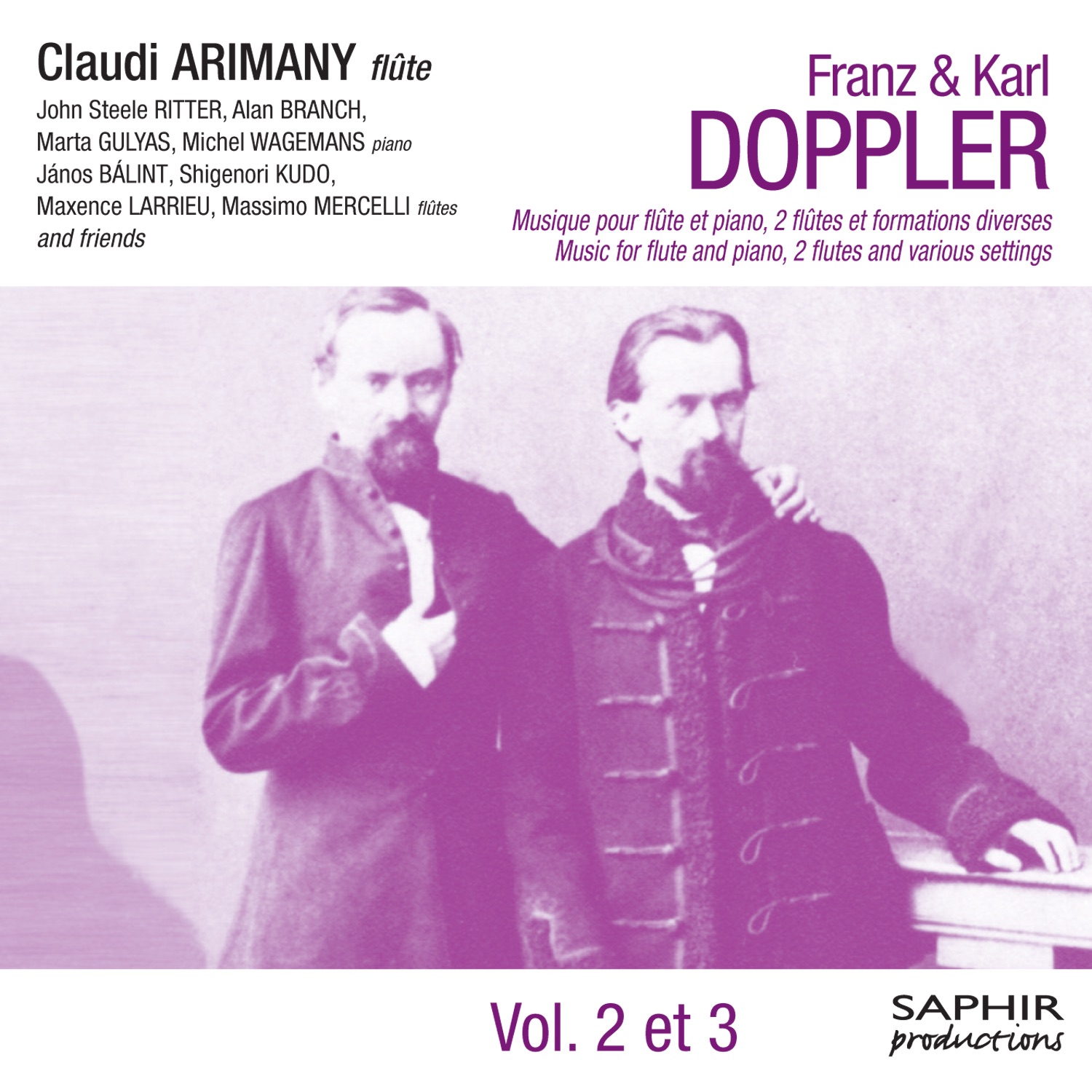 Doppler: Musique pour flûte et piano, deux flûtes et formations diverses (Vol. 2 & 3)