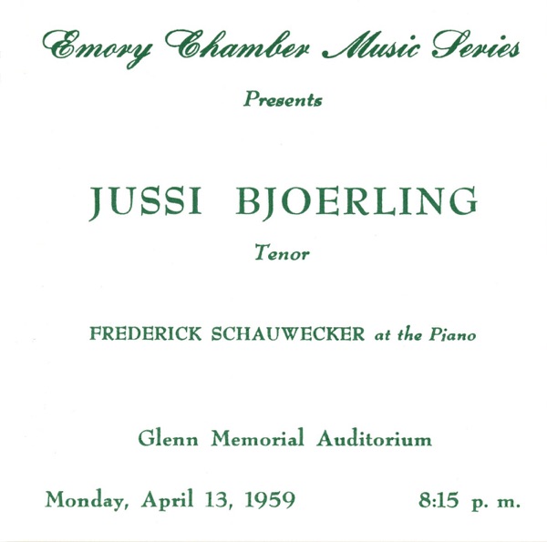 Jussin Bjorling: The Atlanta Recital (1959)