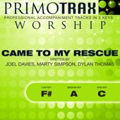 Came To My Rescue - Worship Primotrax - Performance Tracks - EP artwork