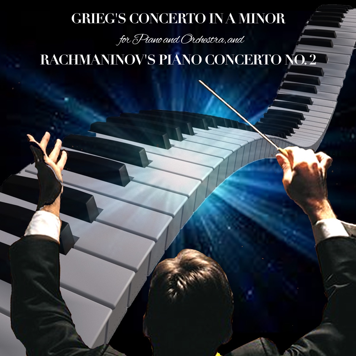 Grieg's Concerto in A Minor for Piano and Orchestra, and Rachmaninov's Piano Concerto No. 2 cover art