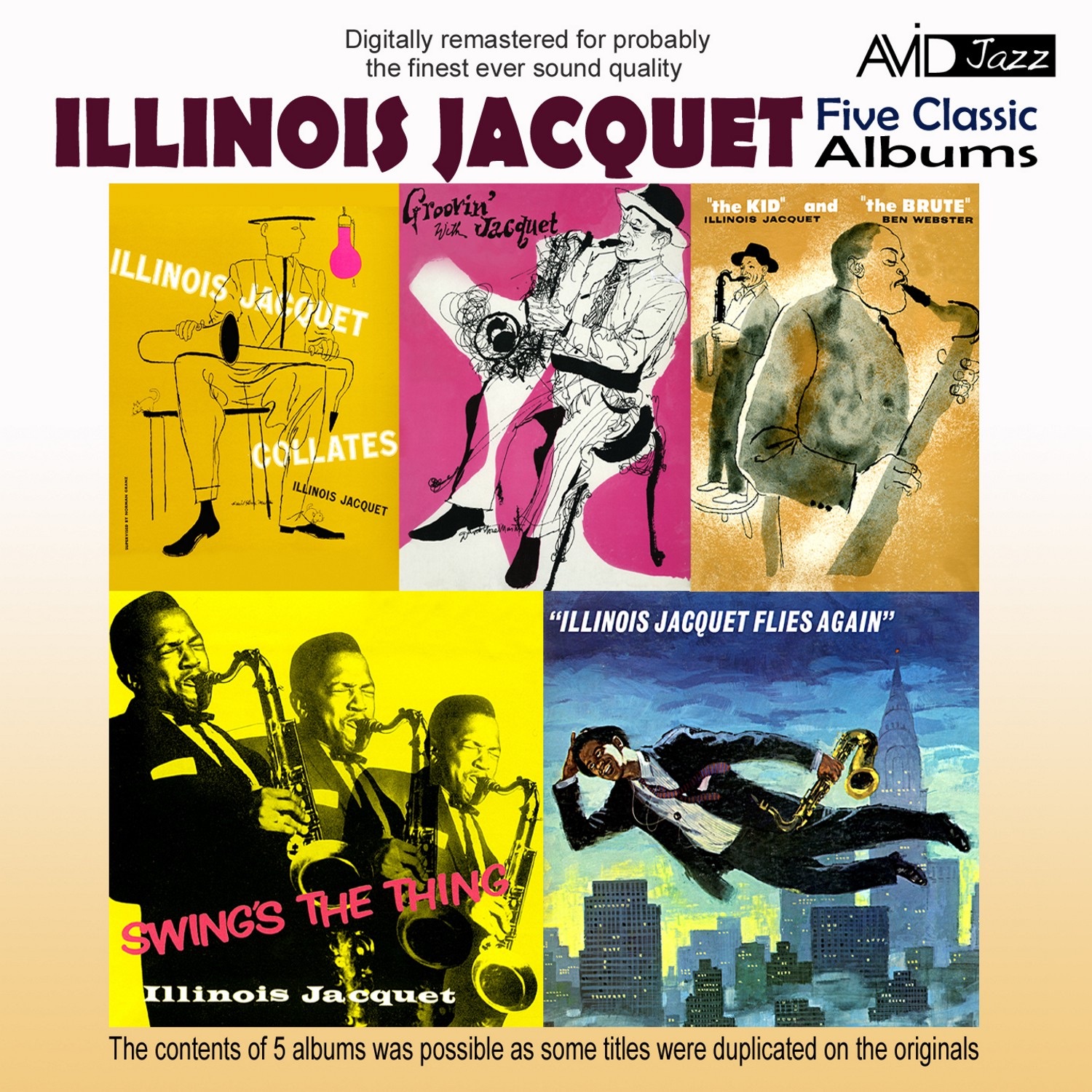 Five Classic Albums (The Kid and the Brute / Swing’s the Thing / Illinois Jacquet Flies Again / Illinois acquet Collates / Groovin’ With Jacquet) [Remastered]