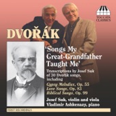 Dvorak, A.: Song Transcriptions for Violin-Viola and Piano artwork