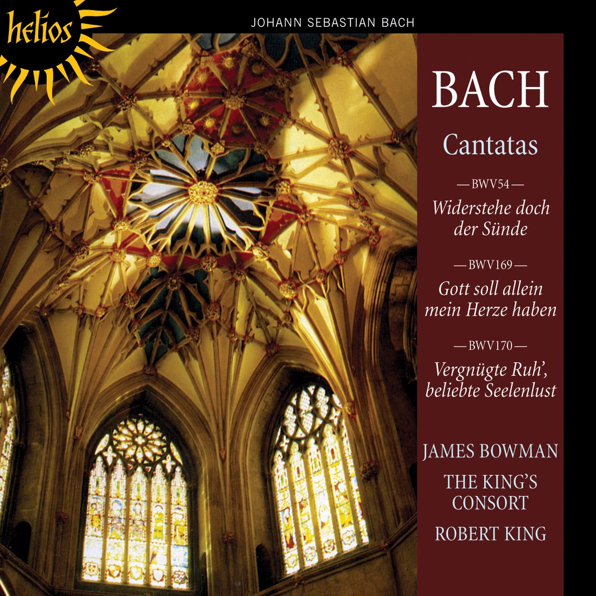 54 169. Bach Cantatas. James Bowman. James Bowman Countertenor. Handel: Fireworks Music & Coronation Anthems the King's Consort, Robert King.