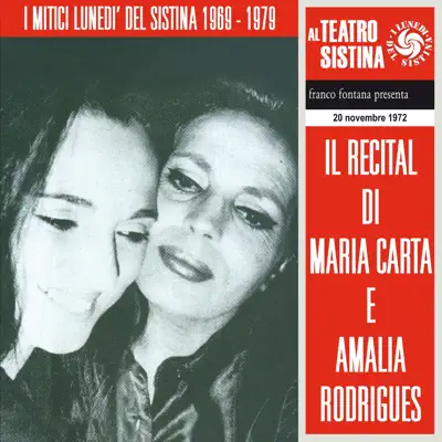 Recital di Maria Carta e Amália Rodrigues - I lunedì del Sistina (20 novembre 1972) - Amália Rodrigues