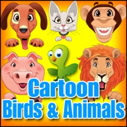 Cartoon, Horse - Galloping On Dirt, Animal Cartoon Birds & Animals