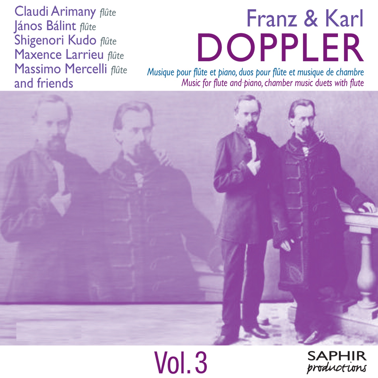 Doppler: Musique pour flûte et piano, deux flûtes et formations diverses - Vol. 3