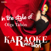 Karaoke (In the Style of Olga Tañón) - Ameritz Spanish Karaoke