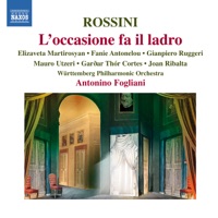 Rossini: L'occasione fa il ladro - Wurttemberg Philharmonic Orchestra, Elizaveta Martirosyan, Antonino Fogliani, Gianpiero Ruggeri, Gardar Thor Cortes, Matthias Manasi, Württembergische Philharmonie Reutlingen, Fanie Antonelou, Joan Ribalta & Mauro Utzeri