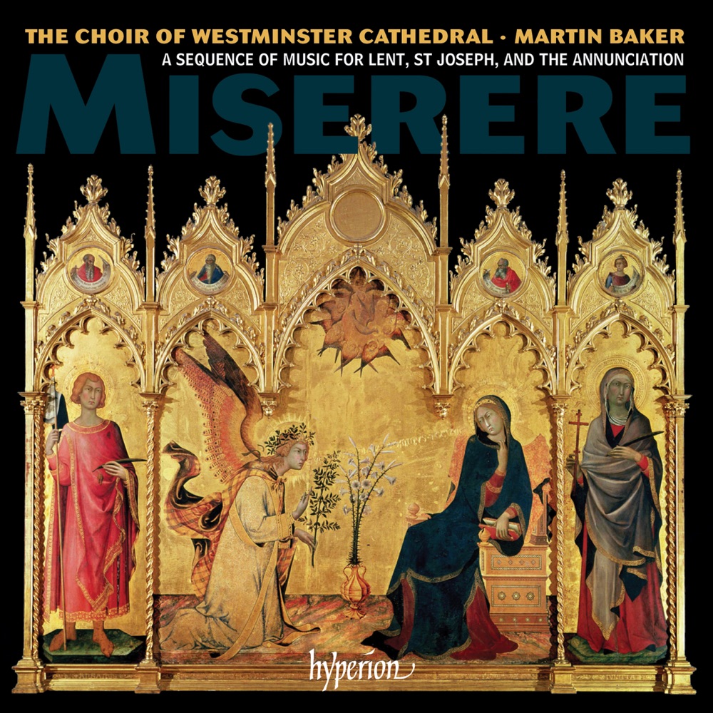 Miserere by Westminster Cathedral Choir & Martin Baker album cover