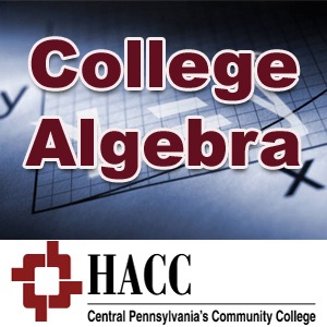 MATH 103: College Algebra - pc cover