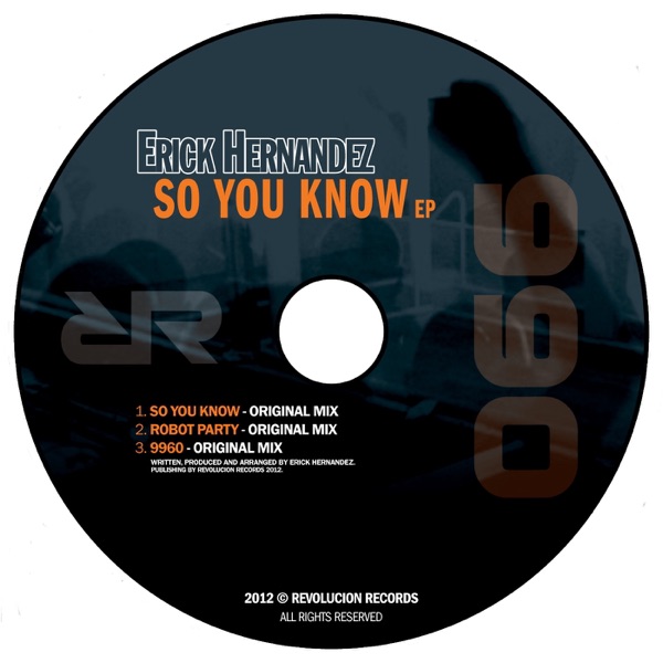 So You Know - Single