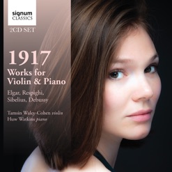 ELGAR/1917 WORKS FOR VIOLIN & PIANO cover art