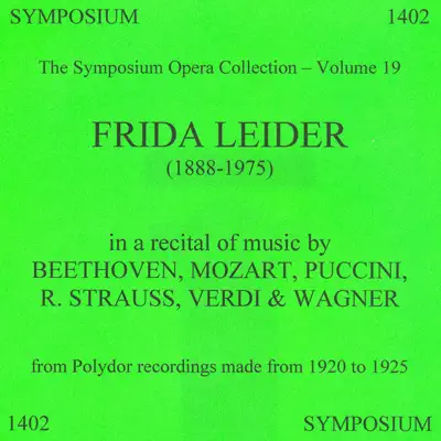 The Symposium Opera Collection, Vol. 19 (1924) - Studio Orchestra The Symposium Opera Collection, Vol. 19 (1924) - Studio Orchestra