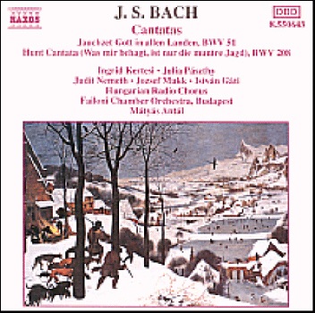 Обложка альбома «Bach: Cantatas BWV51 & BWV208 "Hunt Cantata"» — Failoni Chamber Orchestra, Budapest, Hungarian Radio Choir & Judit Nemeth