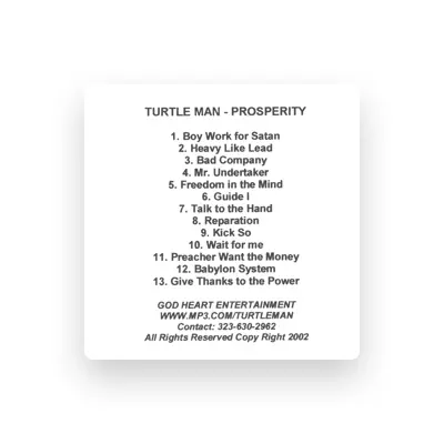 Listen to Turtle Man, watch music videos, read bio, see tour dates & more!